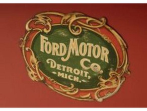 1903 ford badge revisited raised text automotive 3d american antique logo sign collectable collector cool now trending old school original popular tag vintage 3d print model - Mito3D