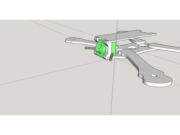 armattan gallo vtx 45 gradi antenna montare 2 tipi r c i veicoli 3D print model - Mito3D