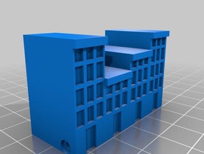 modüler şehir Şehir bloğu 3d baskı 3dmodel Minyatürler kentsel 3d print model - Mito3D