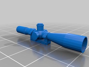 pubg x15 portée de fusil sniper jeux 3d print model - Mito3D