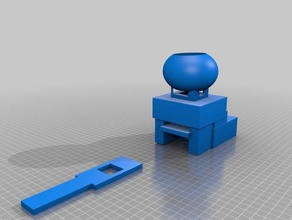 working gumball machine 3d print model - Mito3D