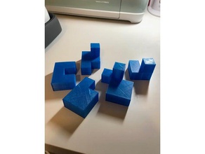 puzzle cubo puzzles Puzzle en 3d la pieza 3d print model - Mito3D