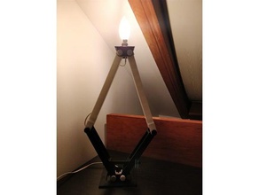 lampada regolabile stand arredamento la spia del cavalletto 3d print model - Mito3D