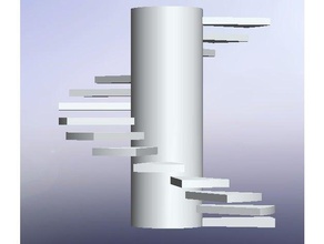 15 Stufen Treppe Haushalt versorgt Haus Treppen 3d print model - Mito3D