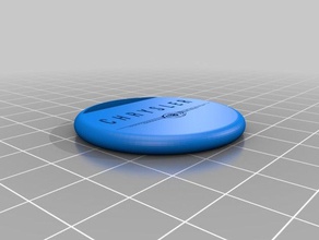 small simple chrysler keyring keychains keychain 3d print model - Mito3D