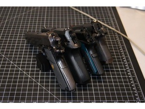 gun safe trigger guard stand organization arex pistol storage 3d print model - Mito3D