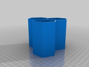 3 honeycomb cells learning 3d print model - Mito3D