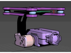 2 axes de cardan bgc conseil d'administration la caméra brushless mobius runcam runcam2 hd titulaire simplebgc 3d print model - Mito3D