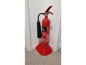 extintor suporte do agregado familiar c02 de incêndio titular stand 3d print model - Mito3D