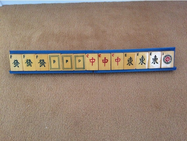 porte tuiles mah-jong tiles holder games game tile mahjong mah jongg 3D print model - Mito3D