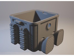 stack-able box toy 2x containers 3d print model - Mito3D