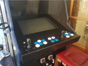 arcade düğme paneli düzeni oyunlar kabine düğmeleri 3d print model - Mito3D