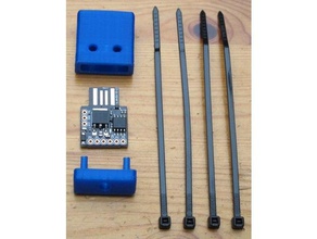 digispark usb development board - cable hood electronics arduino case ham radio icom 3d print model - Mito3D