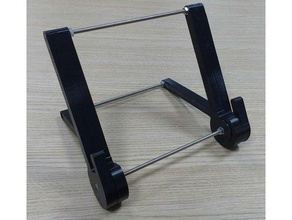 foldable laptop stand office dell folding vertical 3d print model - Mito3D