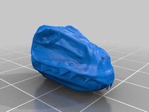 dino cabeza La impresión en 3d dinosaurio 3d print model - Mito3D