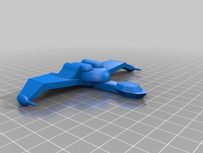 klingon bird prey k'vort b'rel classes vehicles star trek 3d print model - Mito3D