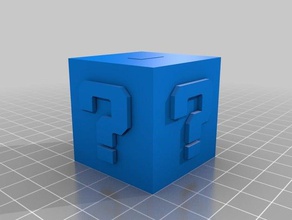 blocco di domande 3d baskı mario 3d print model - Mito3D