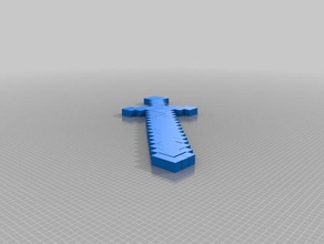 kılıç 3d baskı minecraft 3d print model - Mito3D