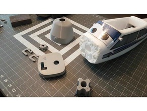 e-flite mini apprentice s custom front end r c vehicles cowl firewall landing gear motor mount 3d print model - Mito3D