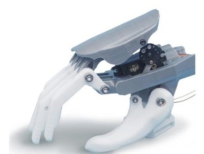 kibo prosthetic hand below elbow amputation robotics 3d print model - Mito3D