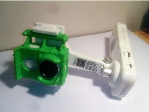 xiaomi yi placa x-cam vista, 2 de cardan câmera adaptador 3d print model - Mito3D