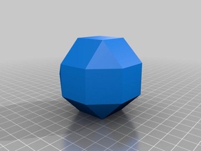 octo hextahedron small deltoid guess math art 3d print model - Mito3D