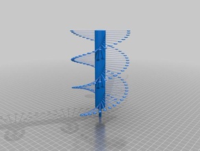 la cadena del adn de 2 parte La impresión en 3d 3d print model - Mito3D