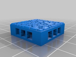 cobblestone tile openlock compatible toy & game accessories openforge rpg tiles 3d print model - Mito3D