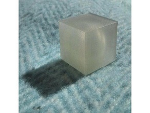 hollow cube translucid fillament test 3d printing tests transparent 3d print model - Mito3D