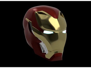 iron man mark 50 casco de avengers infinity war actualizado props vengadores el hombre hierro prop 3d print model - Mito3D