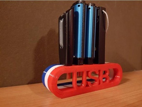 usb standı bilgisayar tutucu stick 3d print model - Mito3D