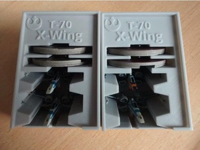 t-70 x-wing x2 titulaire de miniatures stanley organisateur jouets & accessoires jeux starwars star wars xwing 3d print model - Mito3D
