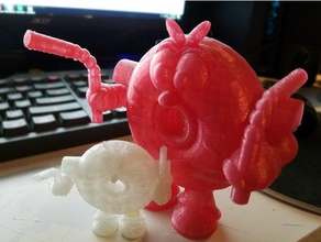action donut - figure creatures gvt 3d print model - Mito3D