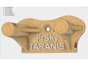 frsky taranis wall mount heavy duty r c vehicles plus xd9 3d print model - Mito3D