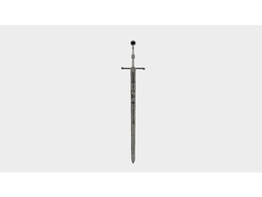 mastercrafted wolven steel sword - witcher scans & replicas 3d print model - Mito3D