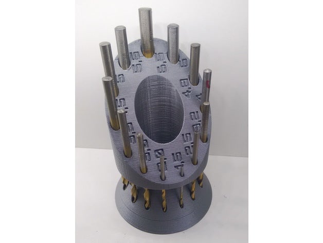 circular drill holder 13 pc 15 65mm hand tools drills 3D print model - Mito3D