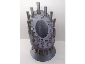 circular drill-Halter 13 pc mit 1,5-6,5 mm hand-Werkzeuge drill Bohrer Bohrfutter tools Halter 3d print model - Mito3D