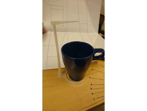 Teebeutel-Anhänger Galgen Kopfhörer stehen Haushalt versorgt der Tee ein Teebeutel Teebeutel-Halter 3d print model - Mito3D