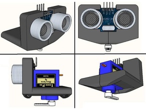 sensor de ultrasonidos arduino microservo monte diy 3d print model - Mito3D