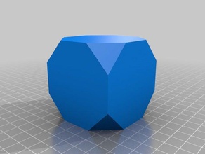 sliced octohedron math art 3d print model - Mito3D
