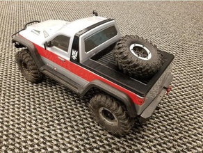 everest gen7 single cab truck bed spare tire mount r c vehicles redcat redcatracing 3d print model - Mito3D