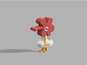banquix creatures animal chicken creature 3d print model - Mito3D