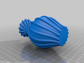 semi-círculo em relevo vaso decoração alto-relevo 3d print model - Mito3D