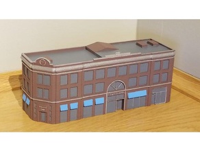 n-scale building 1 gesetzt Gebäude & Strukturen Modell-Eisenbahn n-Skala 3d print model - Mito3D