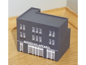 n-scale building 4 set buildings & structures model railroad 3d print model - Mito3D