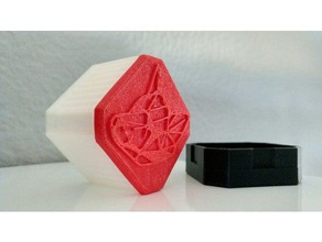rubber stamp flexible filamet office 3dmake estampa filaflex filament ninjaflex sello 3d print model - Mito3D