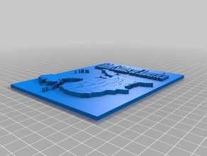Amerika 3d baskı 3d print model - Mito3D