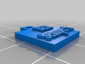 semper fi, marine Schlüsselanhänger ben 3d-drucken keychain 3d print model - Mito3D