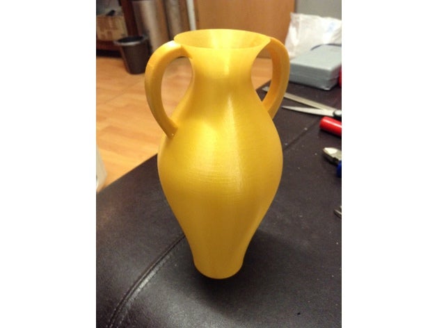ânfora oco sólido decoração antiguidades a arte o vaso de flor pote romano 3D print model - Mito3D
