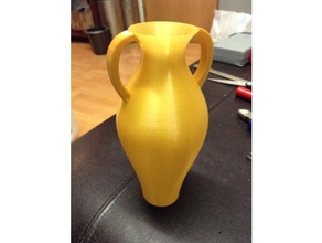 amphore creux solide décor antique art vase de fleurs pot l'époque romaine 3d print model - Mito3D